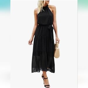 Boho Long Halter Dress